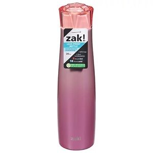 NWT Zak! Pink Ombre Leak-Proof Water Bottle